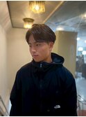 20代30代40代◎刈り上げナチュラルセンターパートマッシュ