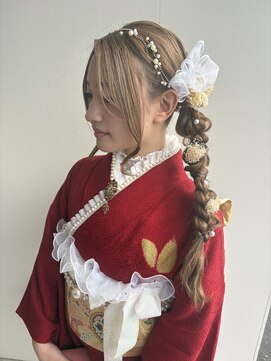 美容室 アイディー i-dee サイド編みおろし