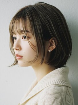 デバイス 東川口(DEVICE) ショートボブ×オリーブベージュ