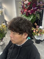 リイ(Lii)&nbsp;メンズ　ショート　ウルフ　シャドウパーマ　ソフトパーマ