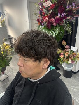 リイ(Lii) メンズ　ショート　ウルフ　シャドウパーマ　ソフトパーマ