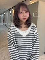 ヴィア 京都烏丸(Via)&nbsp;10代20代/レイヤーカット/ラベンダーピンクベージュ/ブリーチ