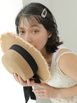 ジョイン ラックスビー 京都店(JOYN LUXBE) デザインカラーレイヤーカットウェットヘアオリーブベージュ