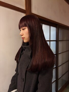 ノフ(knof) ブリーチなしカラーで暖色に〇