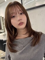 アビー(ABBEY) レイヤーカットハッシュカットフェイスレイヤーシースルーバング