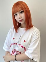 コア(CoRe.gn)&nbsp;.夏カラーハイトーンオレンジ髪質改善ストレート透明感韓国風
