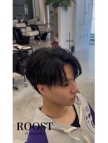 ルースト 原宿店(ROOST)&nbsp;刈り上げセンターパート/波巻きツイストスパイラル/原宿/渋谷