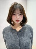 ワンホンレイヤーデジタルパーマ結べるボブ小顔カット美髪