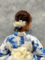 バサラ 大阪梅田店(VASARA) 着物 へアメ ロング ゆるふわ 編み下ろし 大阪