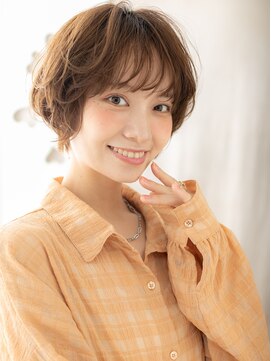 カバーヘアアンドスパ ブリス 浦和(COVER HAIR&SPA bliss) ミルクブラウンブリーチなしウルフショートレイヤー20代30代X
