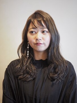 カスタネット オトナベージュのゆるロングスタイル