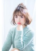 【neolive plus】ヘアセット#アップ#ひし形#花火#グレージュ