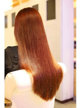 アドミラル ベー ヘアーデザイン(Admiral b Hair design) 超ロングレッドオレンジ
