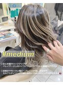 王道ミディアムバレイヤージュ☆☆