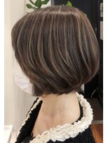 ネックス 表参道本店(nex)&nbsp;【nex表参道】ハイライトカラー　アッシュ　白髪