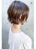 《knit銀座》大人可愛い20代30代40代ショートボブ丸み前下がり