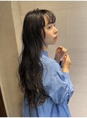 ゆるめラフパーマ×ダークアッシュ
