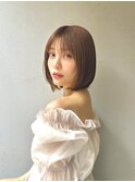 ネビージュ/小顔/ワンレン/黒髪/ボブルフ/表参道