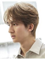 オーシャントーキョー 渋谷神南(OCEAN TOKYO)&nbsp;韓国ヘアカルマパーマカルマバングセンターパート黒髪ウルフ