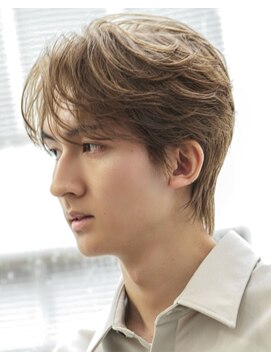 オーシャントーキョー 渋谷神南(OCEAN TOKYO) 韓国ヘアカルマパーマカルマバングセンターパート黒髪ウルフ