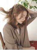 髪質改善/セミロング/コテ巻き/ベージュ長岡/新潟/宮関