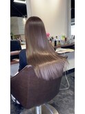 サラツヤ美髪ロンググレーベージュ