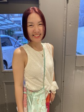 フェンヘアーアイス 中目黒(Fen.hair ici) ブリーチなしダブルカラー暖色カラー