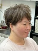 大人女子ツーブロックショートスタイル