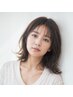 新規 【平日限定】スタイリスト藤田指名限定　カット＋艶カラー　￥7700