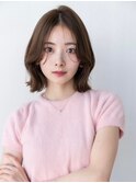 20代30代大人かわいいこなれミディくびれレイヤーベージュカラー