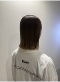 切りっぱなしボブ/艶髪