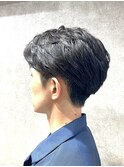 毛流れ刈り上げセンターパート/メンズ/目白/ビジネスヘア
