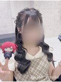 編み込み/心斎橋ヘアセット