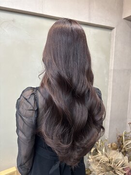 ファビ 渋谷(Fab) くびれヘア/暗めカラー/アプリコットオレンジ/縮毛矯正