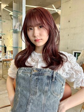 韓国レイヤー20代30代ブリーチなしダブルカラーピンクブラウン3