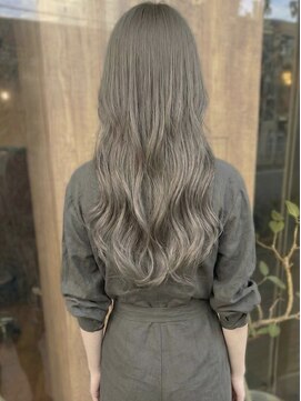 ニコリヘアワークス(nicori hair works) ロング×ハイトーン×フォギーベージュ2