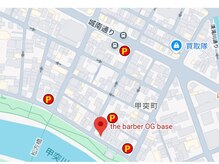 ザ バーバーオージーベース(the barber OG base)の雰囲気（駐車料金をお渡しいたしますので、お申しつけください。）
