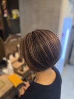 アトリエナガノツー 千葉富士見店(atelier nagano 2) ショートバレイヤージュ×ピンクベージュ【千葉/千葉中央】