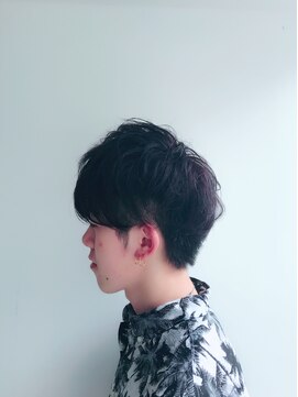 ビグディーサロン(BIGOUDI salon koshien) 【ISAACBLANCO】メンズツーブロック バイオレットブラック
