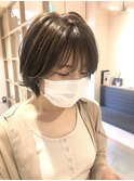 【smuk/スムーク】シースルーバング × ベージュブラウン