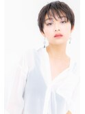 ナチュラルカラーの小顔ハンサムショートY上尾20代30代40代