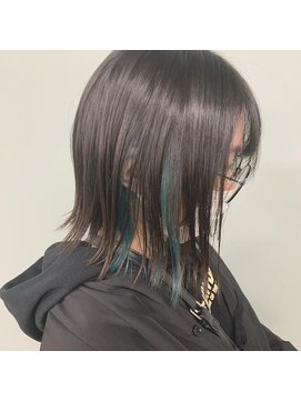 イン(in.) 切りっぱなし×ダークブラウン×グリーン