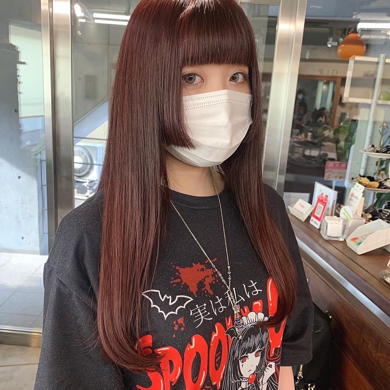 ピンクブラウン＊姫カットロングヘア：L163932671｜ギフトサニー