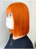 アプリコットオレンジボブ_チェリーブラウンフェミニン_ba348373