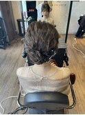 ヘアセットヘアアレンジアップスタイル