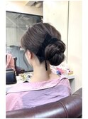 ゆるふわルーズシニヨン♪