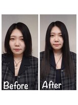 エクステ美容室 セクション 横浜石川町(SECTION)&nbsp;ボブから自然なロングに