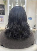 コテ巻き風パーマ