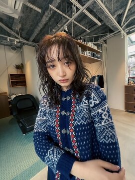 エルム 原宿 表参道(yelm) ★くびレイヤーエモージュイメチェンハッシュカットフルバング