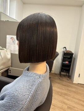 ジエクト ヴィシア(The Ect VIXIA) 縮毛矯正　縮毛矯正ボブ　大人ボブ　軽め　まとまるボブ　ボブ